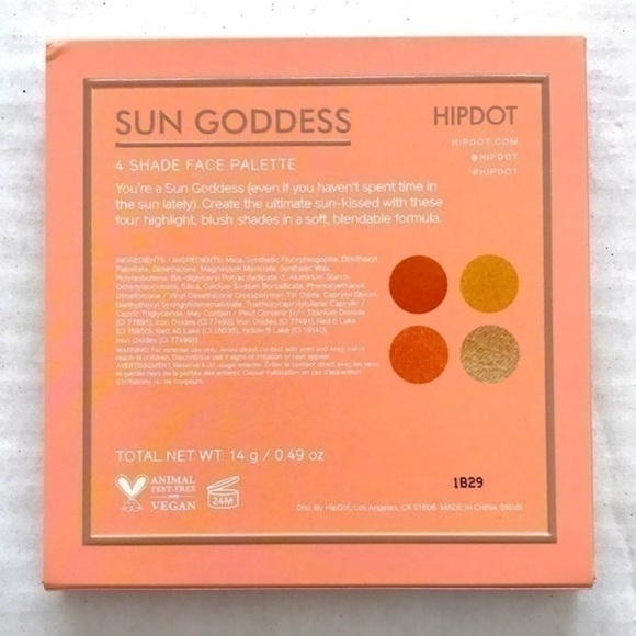 HIPDOT Sun Goddess 4 Shade Face Palette - Picture 3 of 3